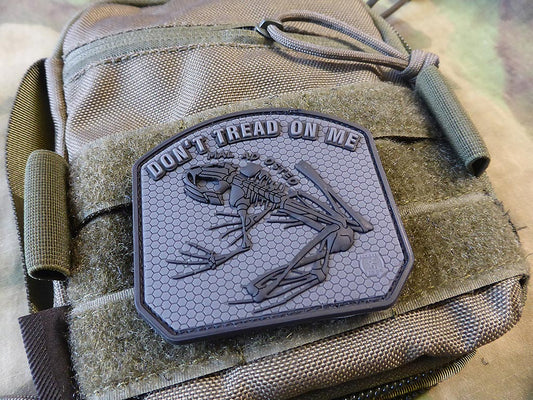 DON´T TREAD ON ME FROG Patch, blackops / 3D Rubber Patch