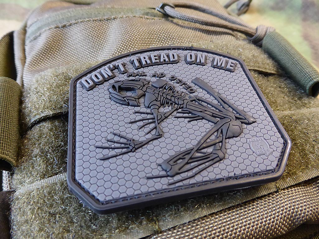 DON´T TREAD ON ME FROG Patch, blackops / 3D Rubber Patch