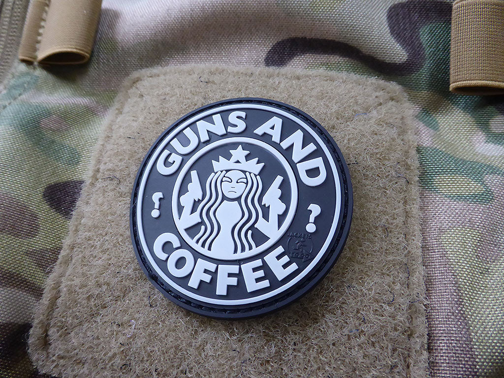 Patch Guns and Coffee, patch swat / 3D en caoutchouc