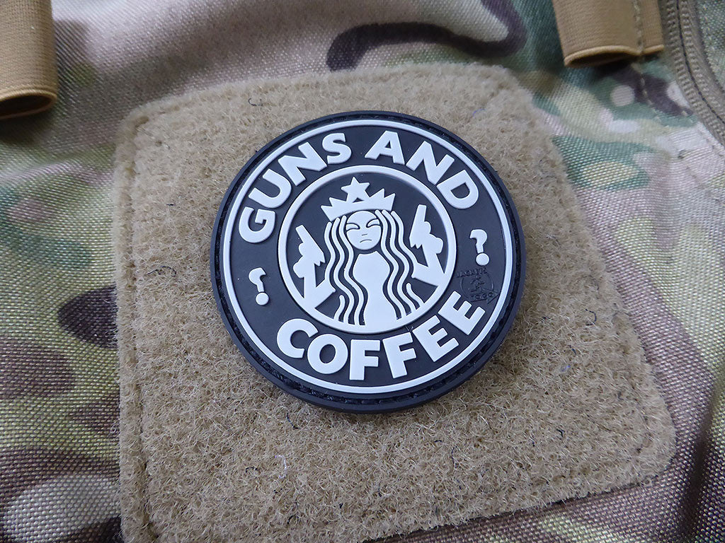 Patch Guns and Coffee, patch swat / 3D en caoutchouc