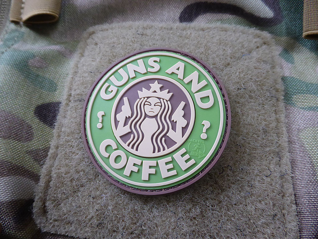 Guns and Coffee Patch, multicam / 3D Rubber patch