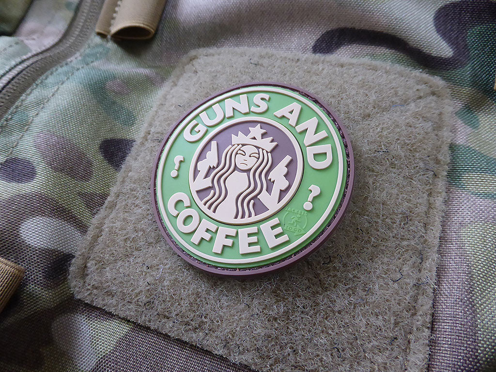 Guns and Coffee Patch, multicam / 3D Rubber patch