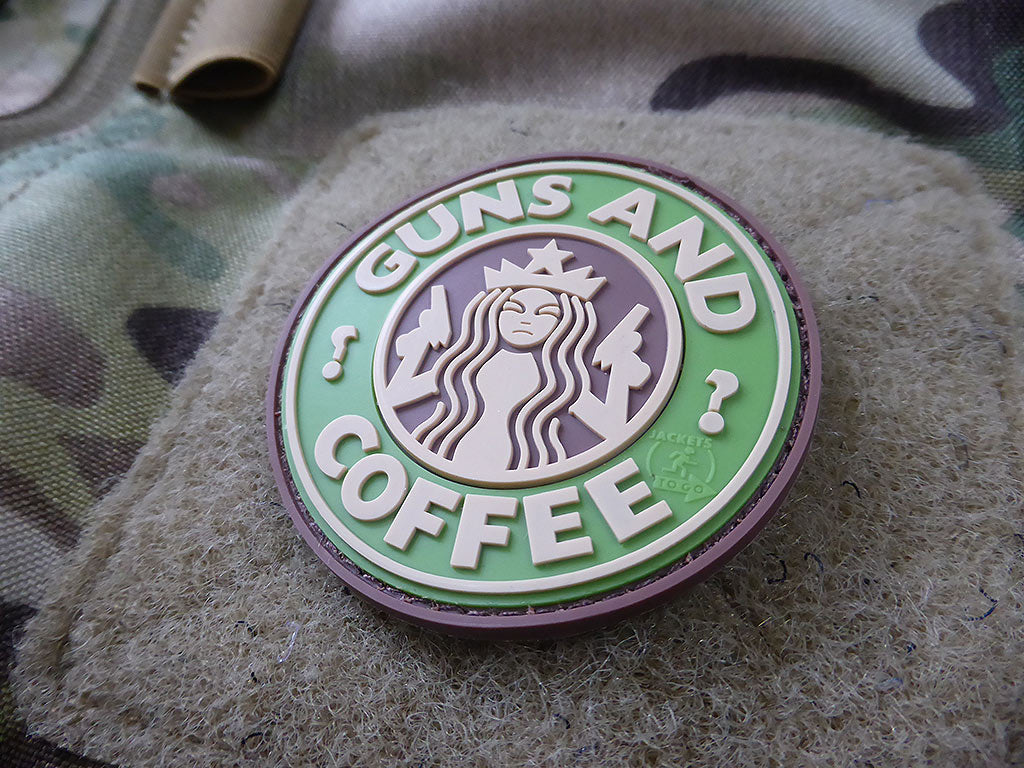 Guns and Coffee Patch, multicam / 3D Rubber patch