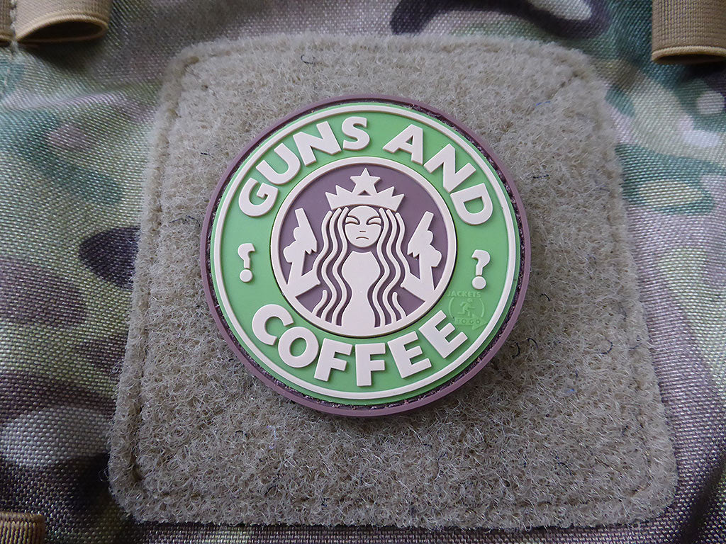 Guns and Coffee Patch, multicam / 3D Rubber patch