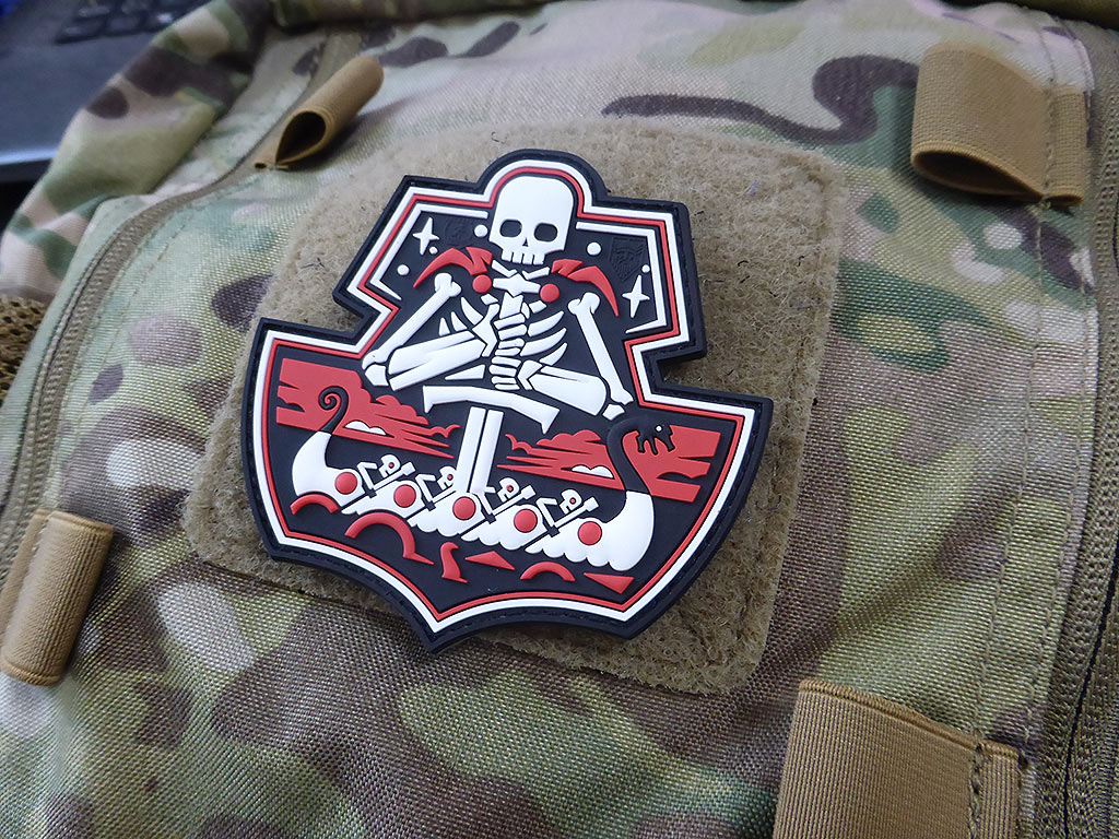 GhostShip Skull Patch Version Two, fullcolor / 3D Rubber Patch