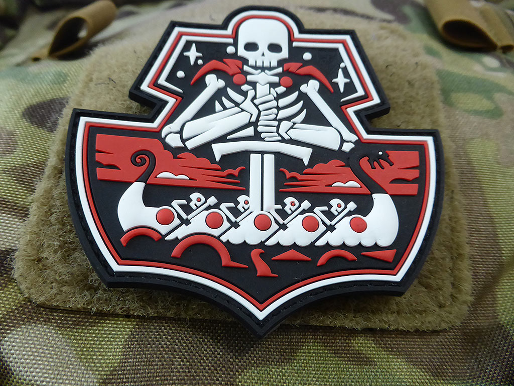 GhostShip Skull Patch Version Two, fullcolor / 3D Rubber Patch