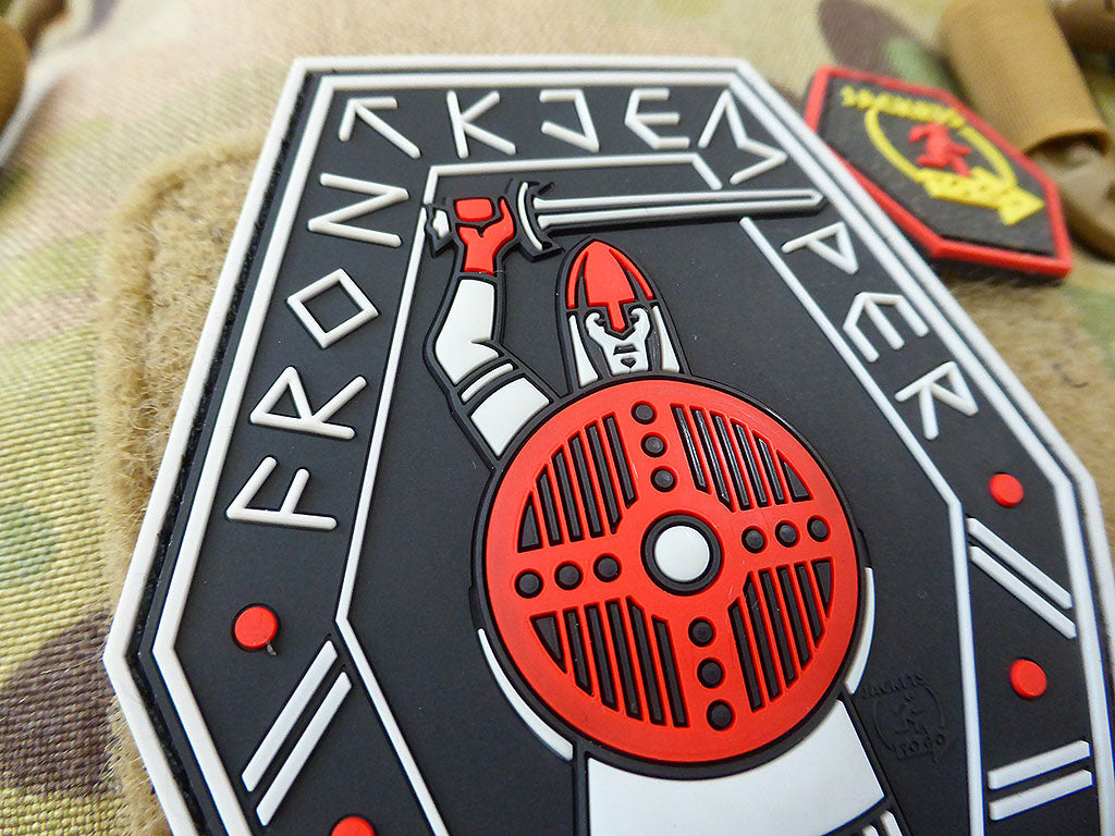 FRONTKJEMPER Patch, red blackops / 3D Rubber Patch - Patch Snatched