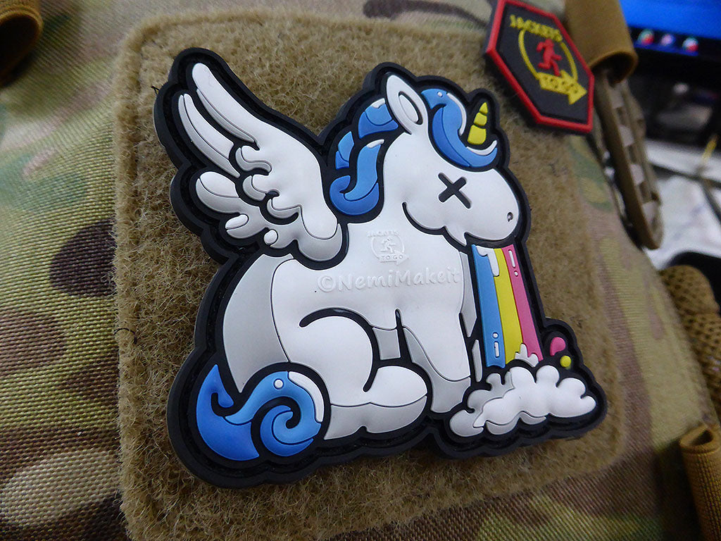 Berauschtes Einhorn / Drunk Unicorn Patch, 3D Rubber Patch - Patch Snatched