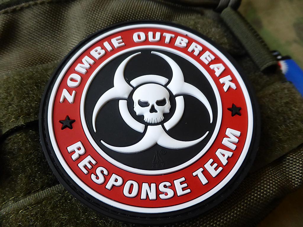 Zombie Outbreak Response Team Patch, fullcolor / 3D Rubber patch