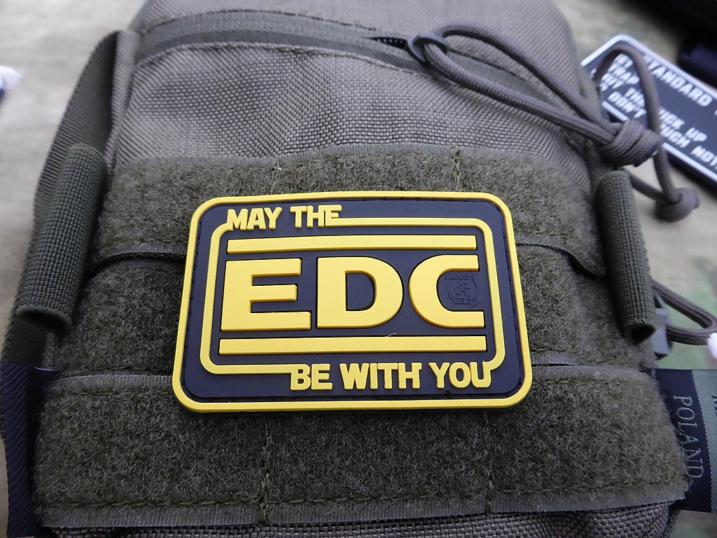 EDC / Every Day Carry Patch, vollfarbig / 3D Rubber Patch