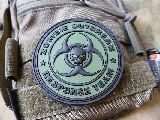 Zombie Outbreak Response Team Patch, forest / 3D Rubber patch
