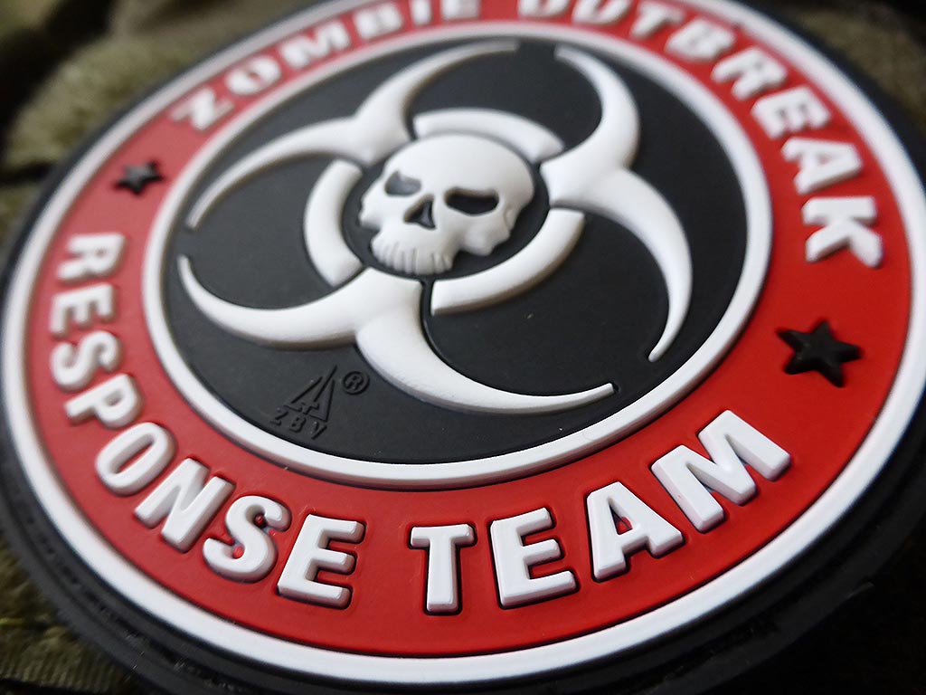 Zombie Outbreak Response Team Patch, fullcolor / 3D Rubber patch