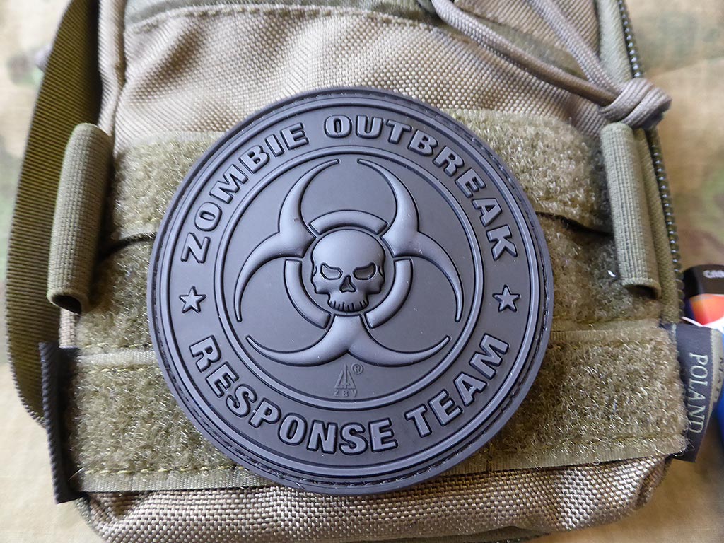 Zombie Outbreak Response Team Patch, blackops / 3D Rubber patch - Patch Snatched