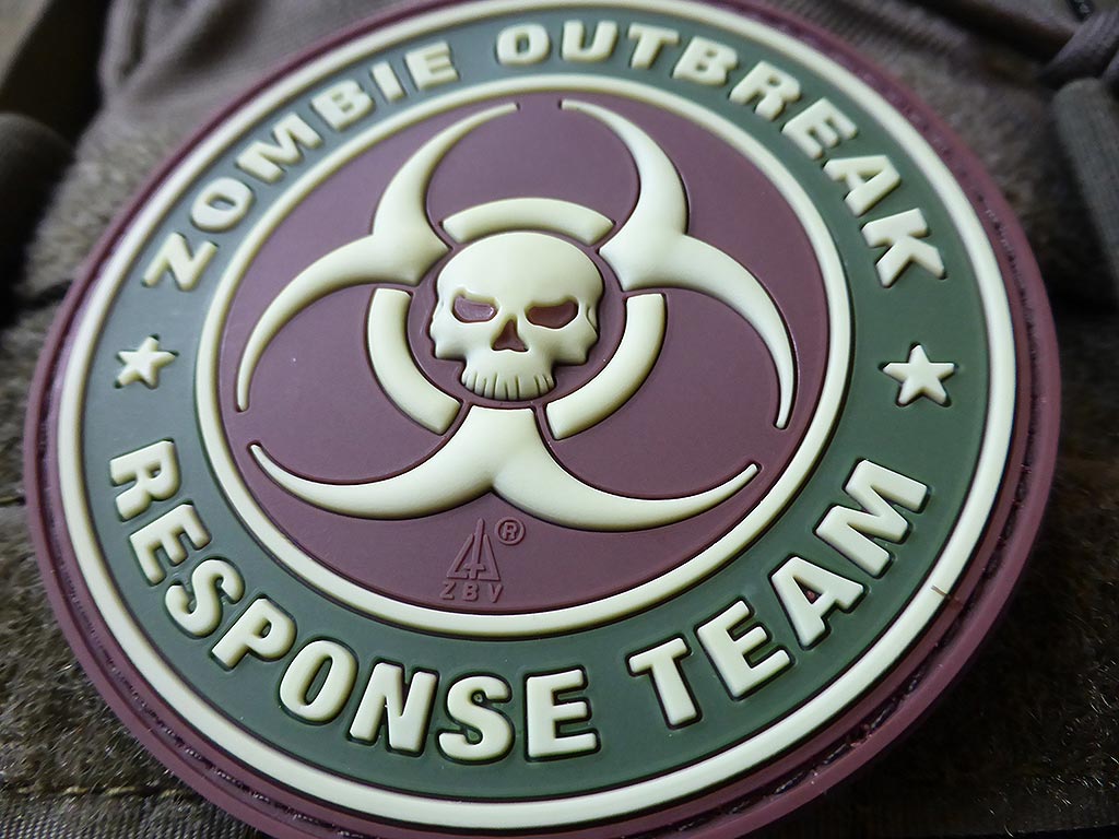 Zombie Outbreak Response Team Patch, muticam / 3D Rubber patch