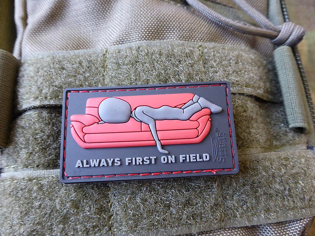 ALWAYS FIRST ON COUCH Patch, subbed blackops / 3D Rubber Patch