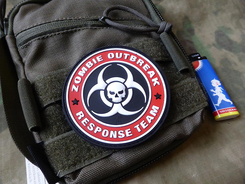 Zombie Outbreak Response Team Patch, fullcolor / 3D Rubber patch