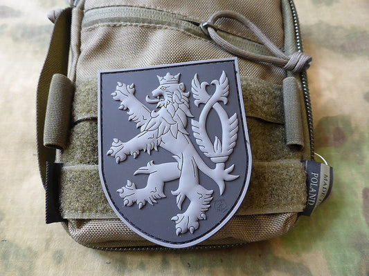 Écusson CZ Lion Shield, blackops / Écusson en caoutchouc 3D