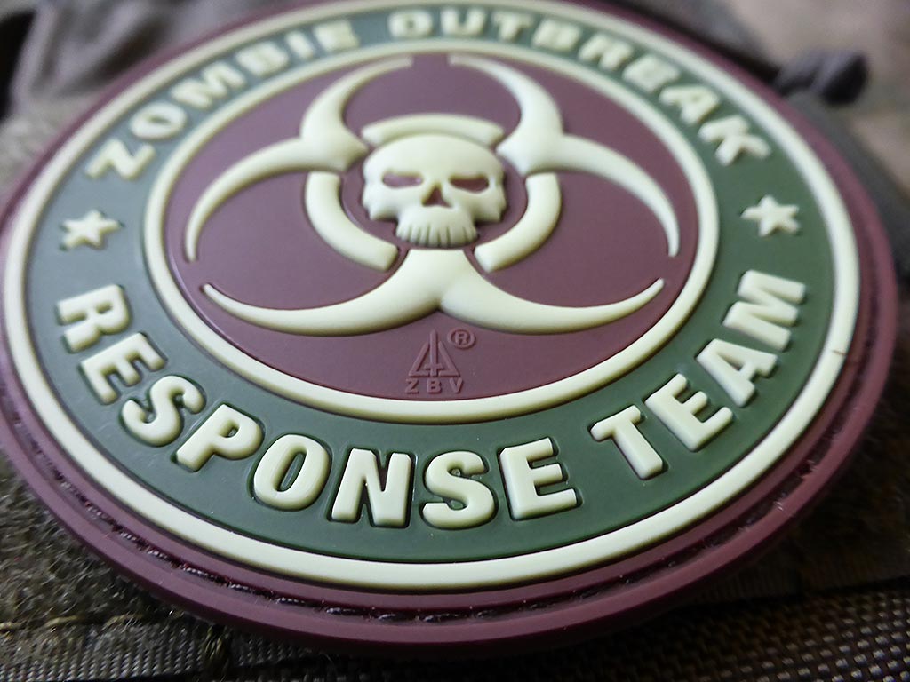 Zombie Outbreak Response Team Patch, muticam / 3D Rubber patch