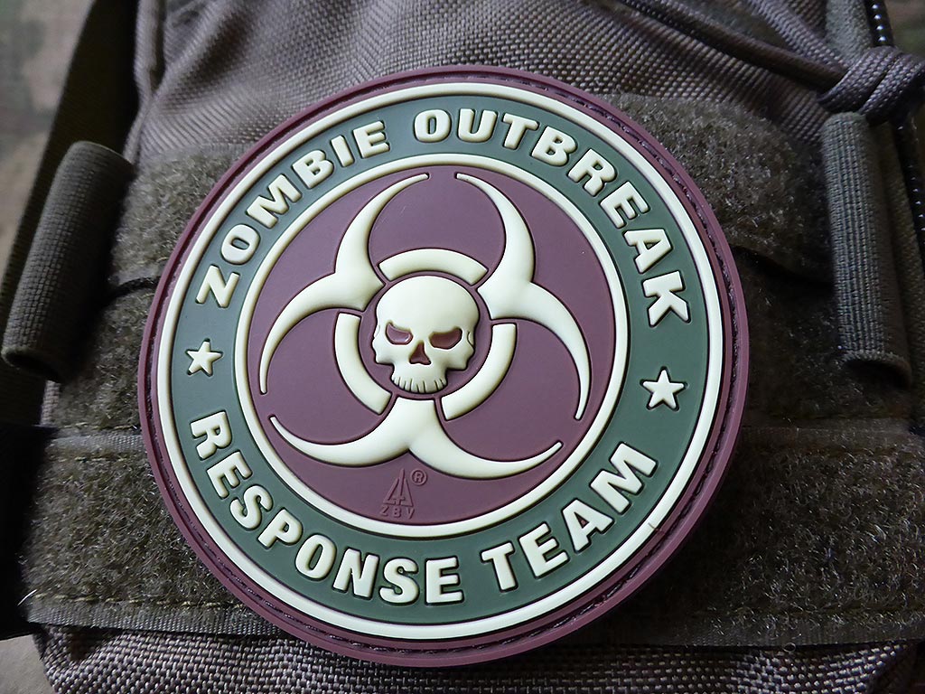 Zombie Outbreak Response Team Patch, muticam / 3D Rubber patch