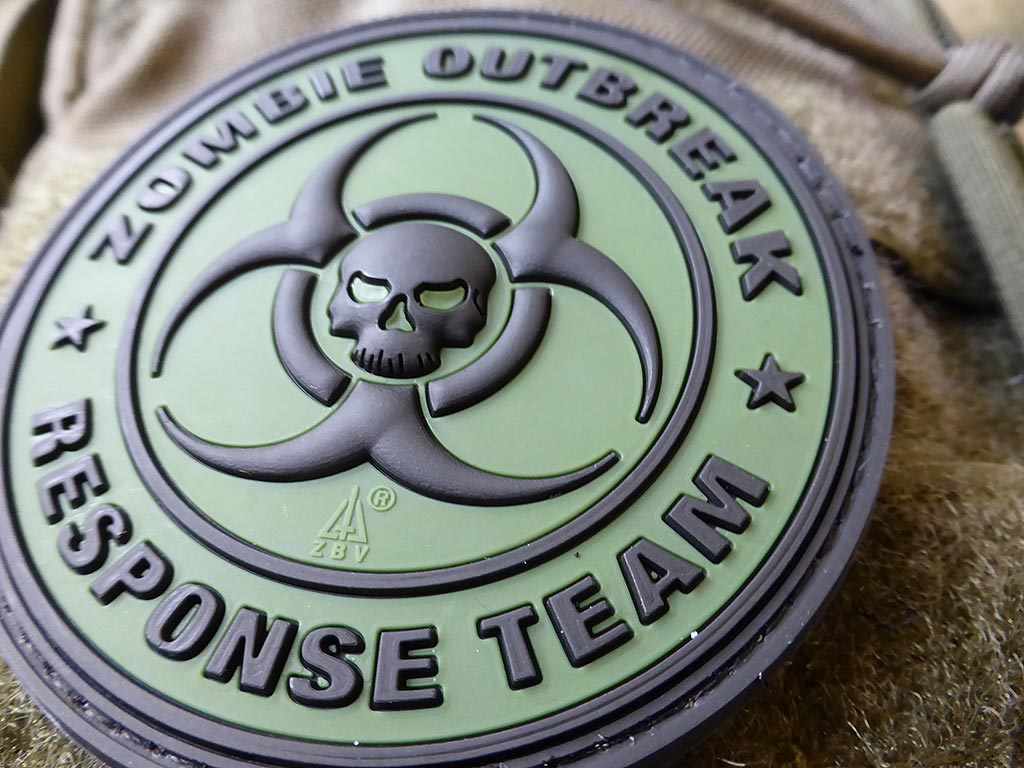 Zombie Outbreak Response Team Patch, forest / 3D Rubber patch - Patch Snatched