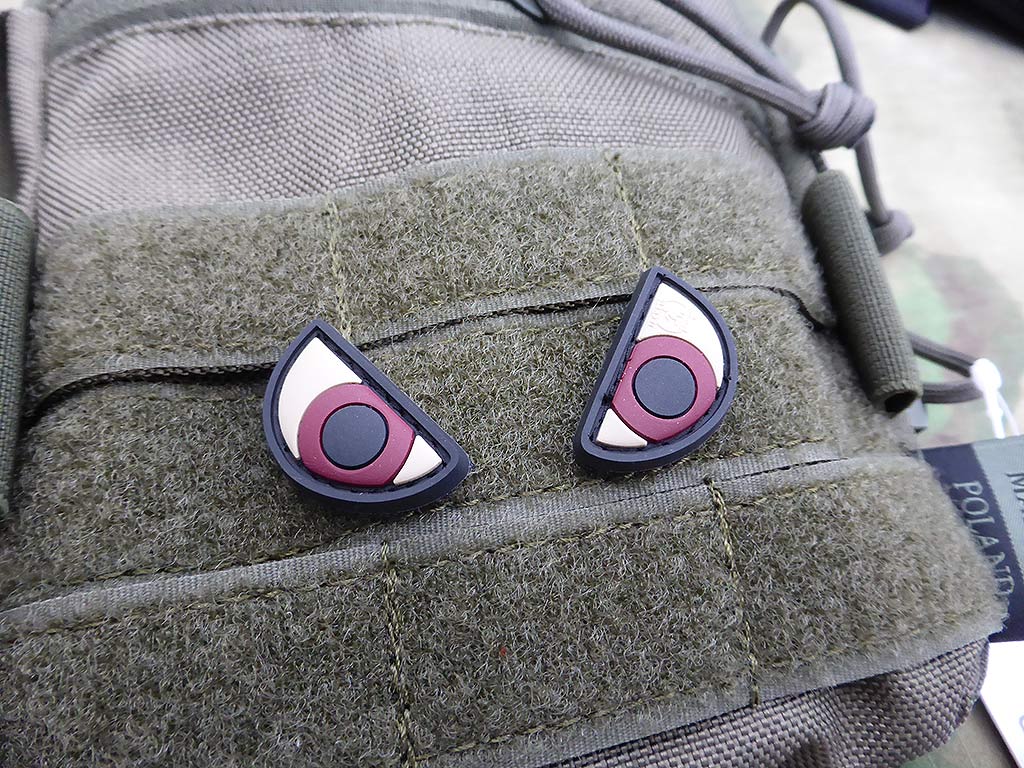 Angry Eyes Patch Set, fullcolor / 3D Rubber Patch