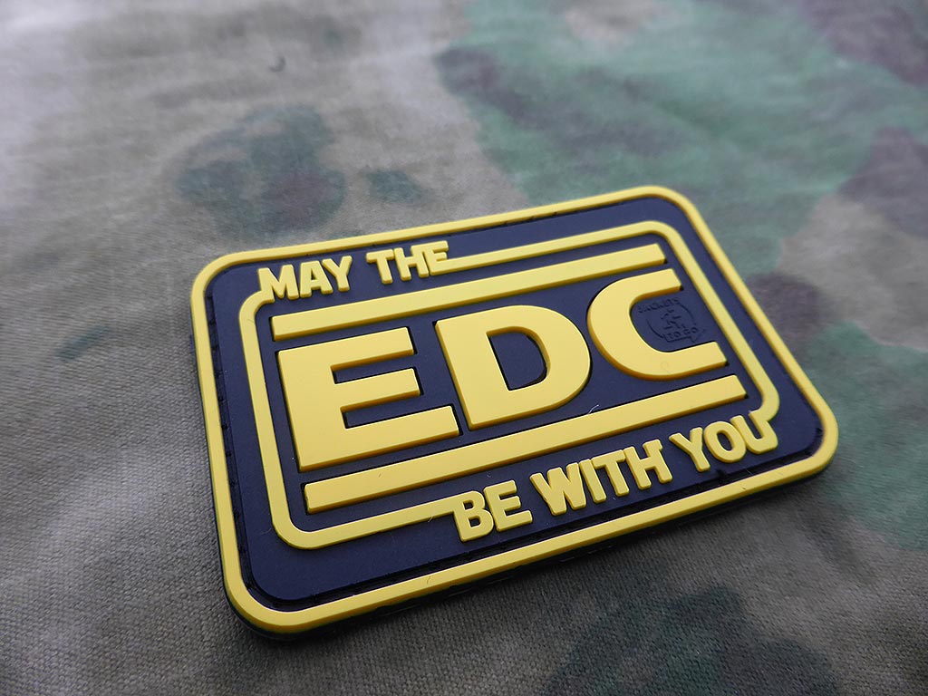 EDC / Every Day Carry Patch, vollfarbig / 3D Rubber Patch